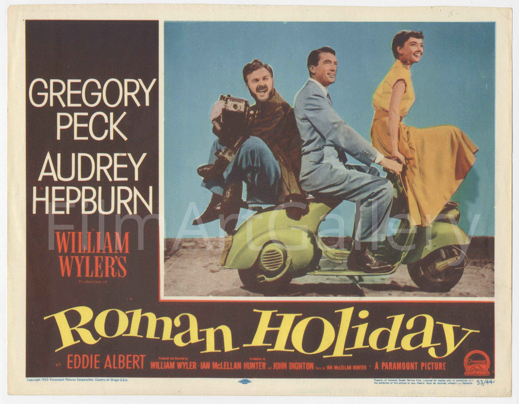 Roman Holiday Movie Poster 1953 Lobby Card (11x14)
