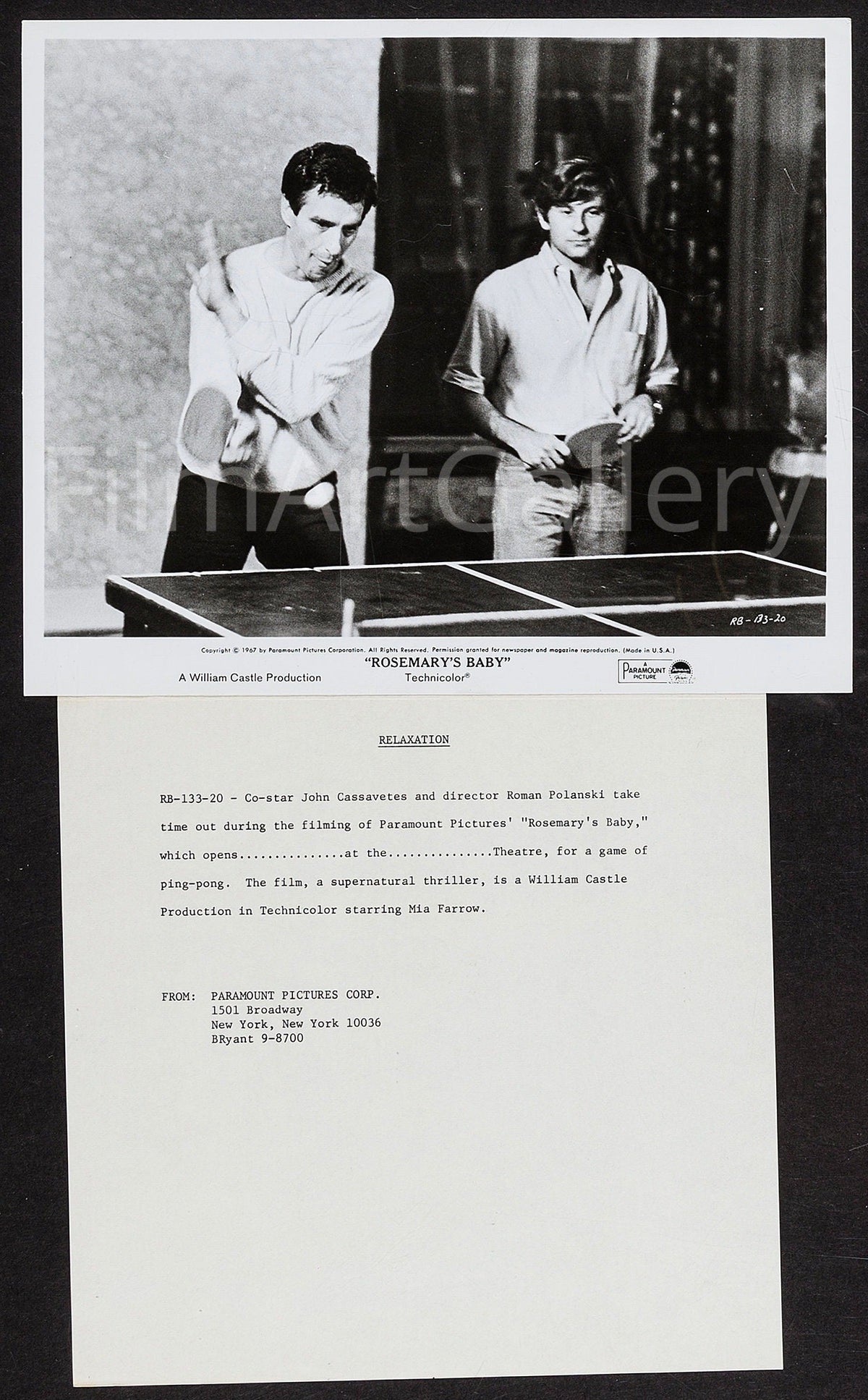 Rosemary's Baby Original Vintage Movie Poster