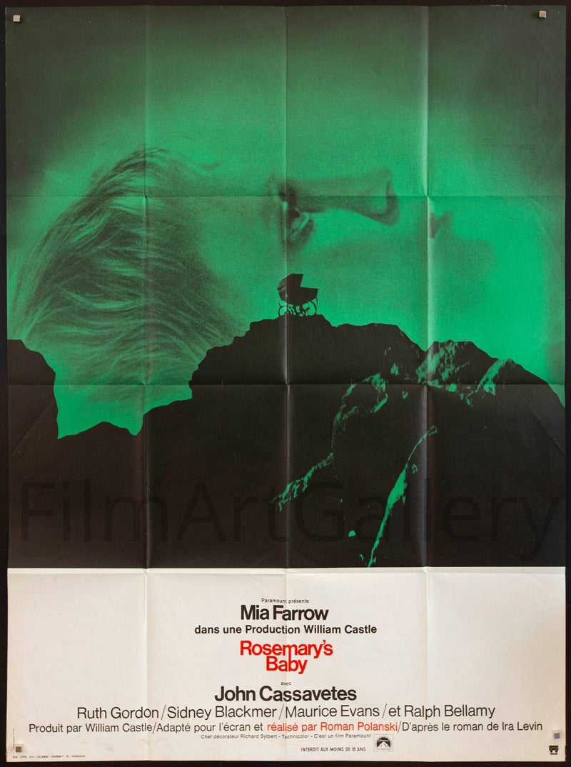 Rosemary's Baby French 1 panel (47x63) Original Vintage Movie Poster