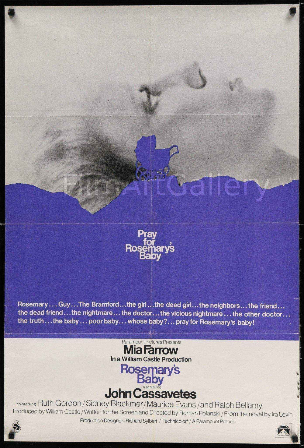 Rosemary's Baby Original Vintage Movie Poster