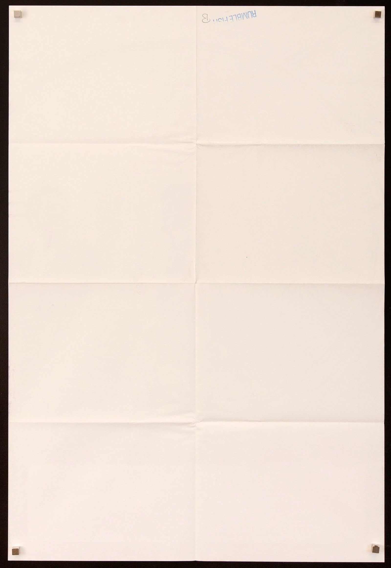 Rumble Fish Original Vintage Movie Poster