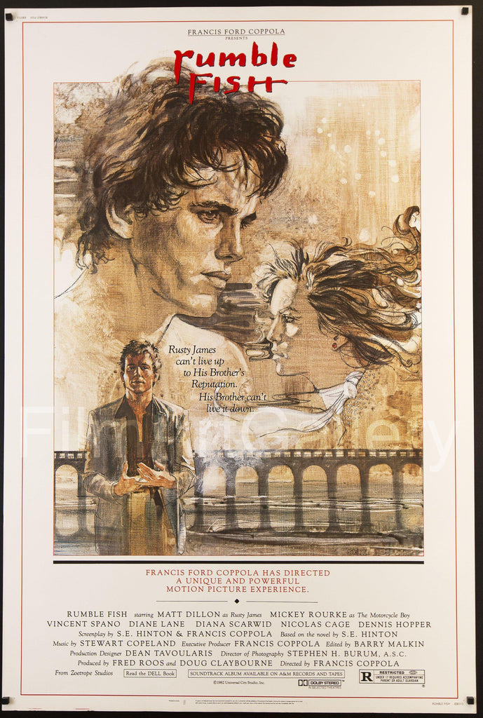 Rumble Fish Original Vintage Movie Poster