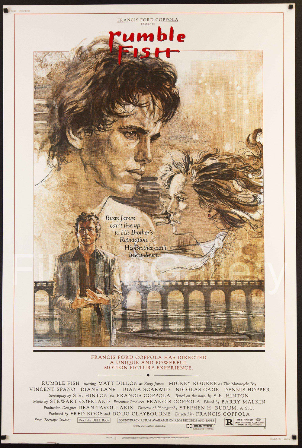 Rumble Fish Original Vintage Movie Poster