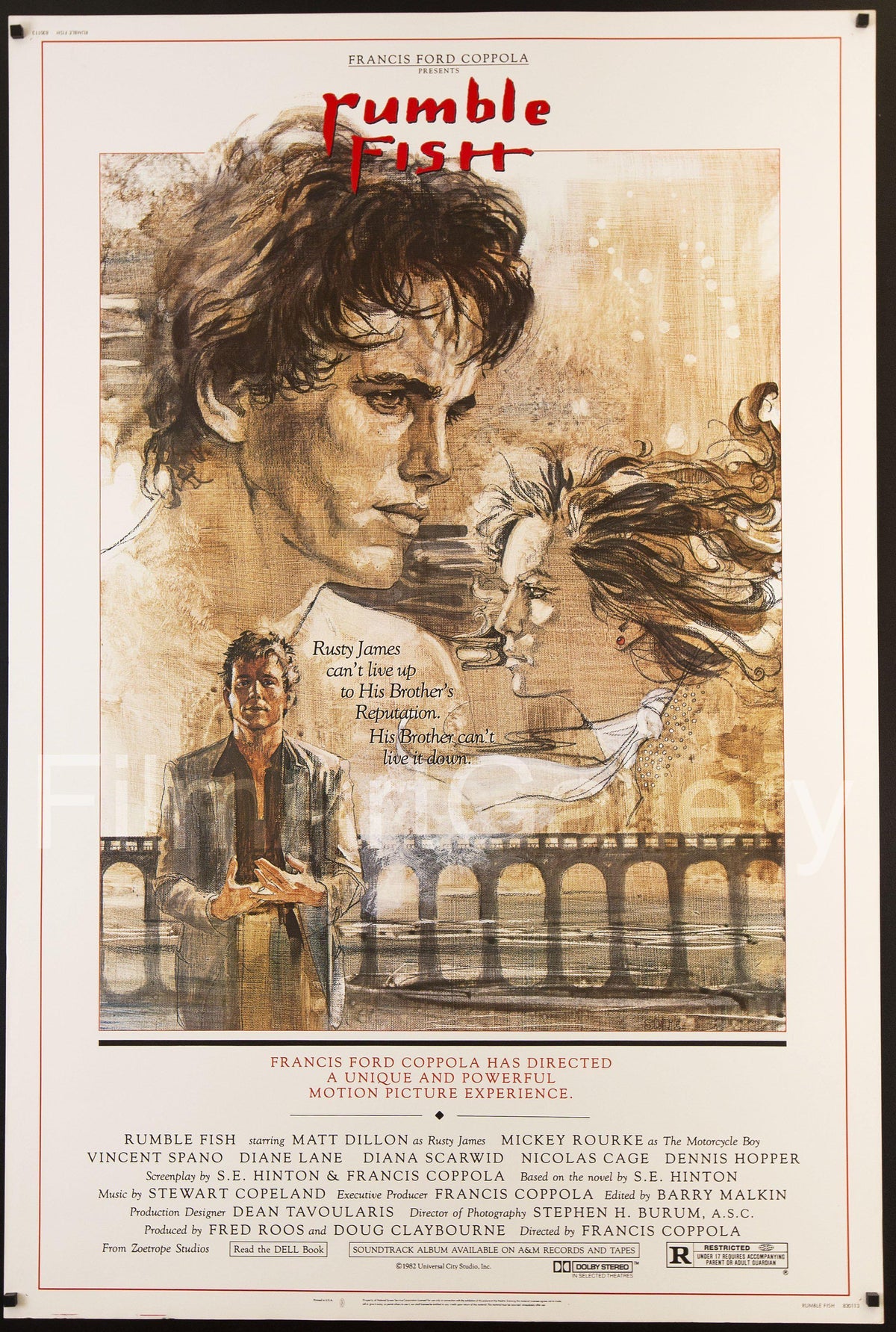 Rumble Fish Original Vintage Movie Poster