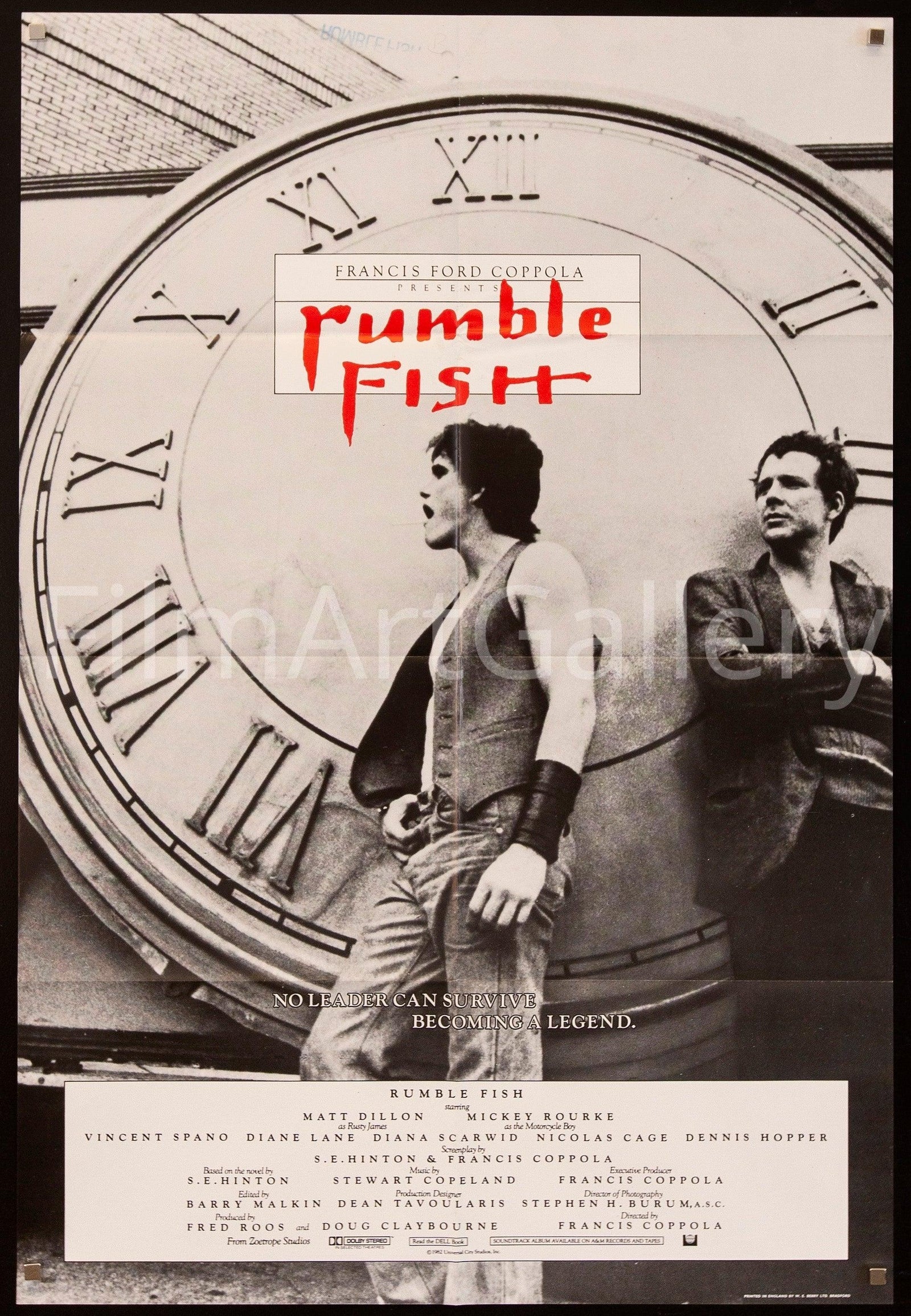 Rumble Fish Original Vintage Movie Poster