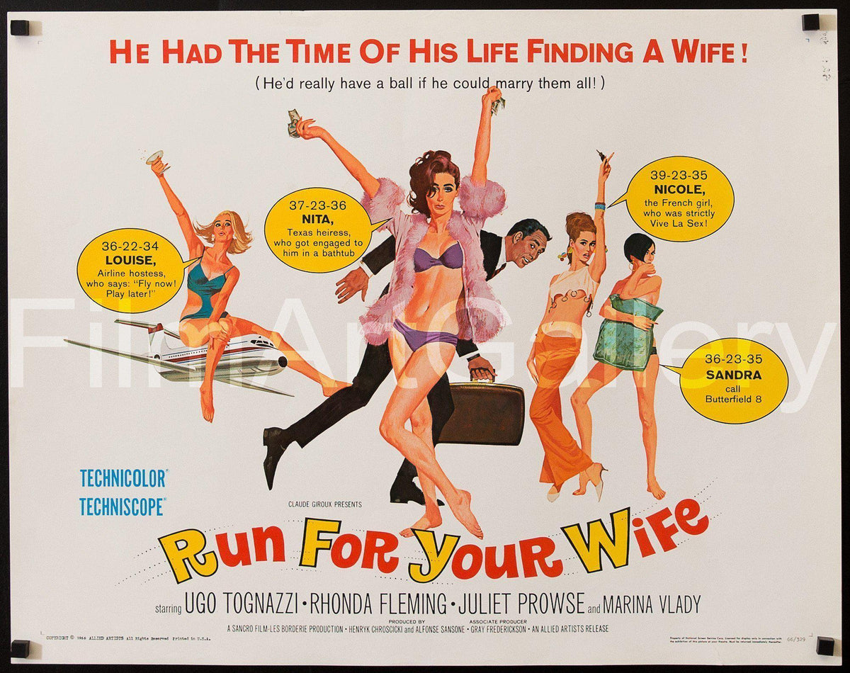 Run For Your Wife Original Vintage Movie Poster