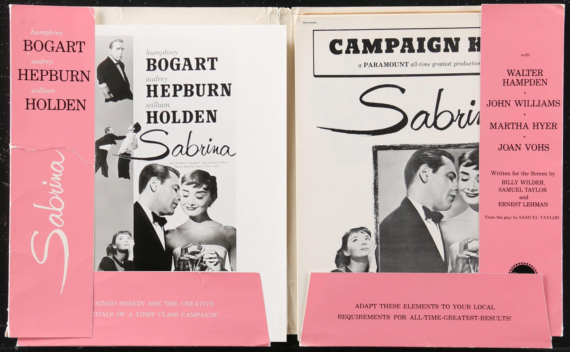 Sabrina Presskit Original Vintage Movie Poster