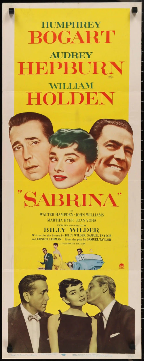 Sabrina Original Vintage Movie Poster