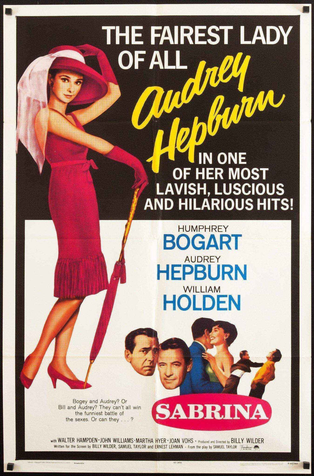 Sabrina Original Vintage Movie Poster