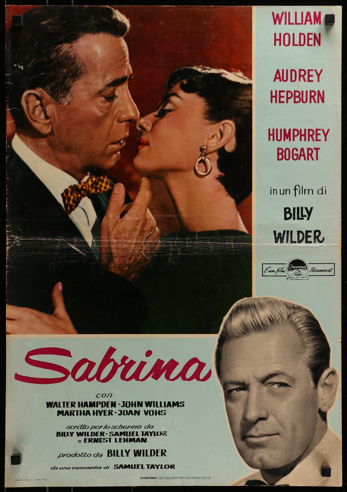 Sabrina Original Vintage Movie Poster