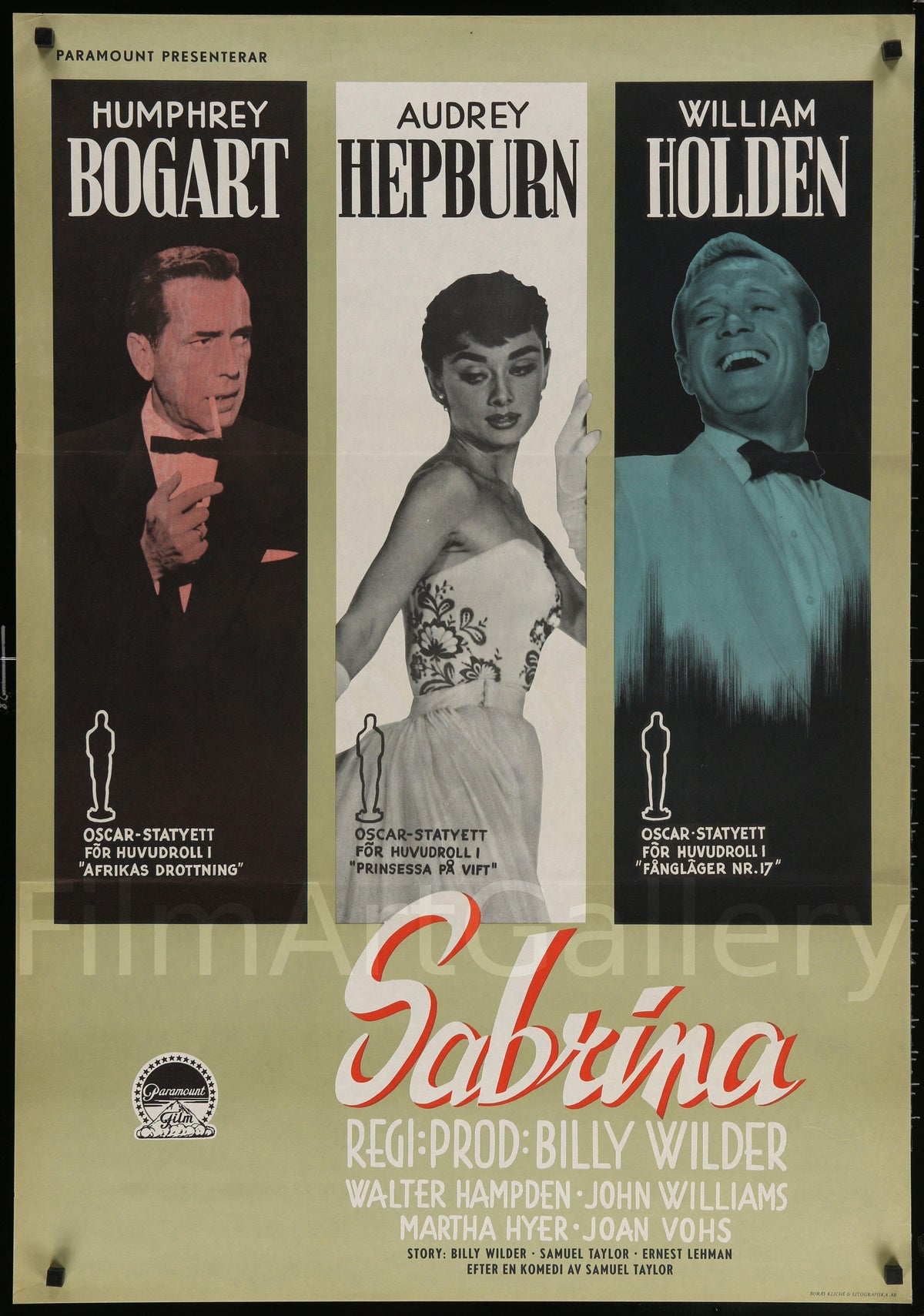 Sabrina Original Vintage Movie Poster