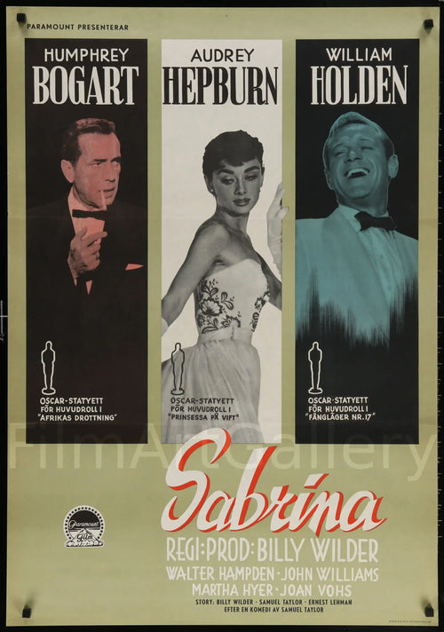 Sabrina Original Vintage Movie Poster