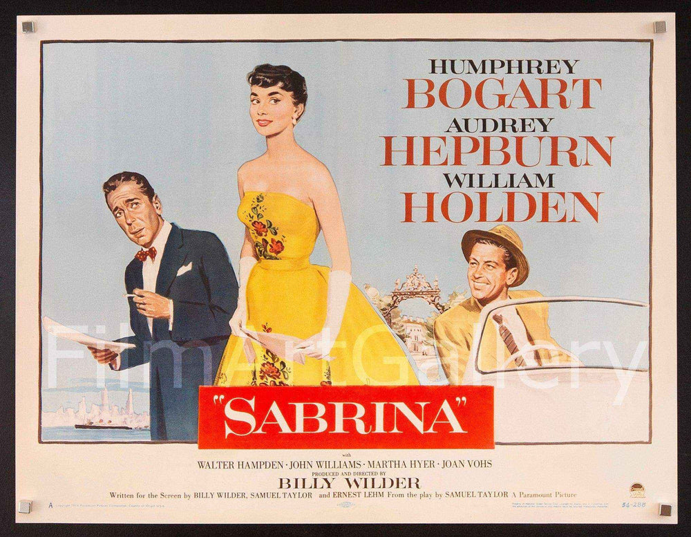 Sabrina Original Vintage Movie Poster