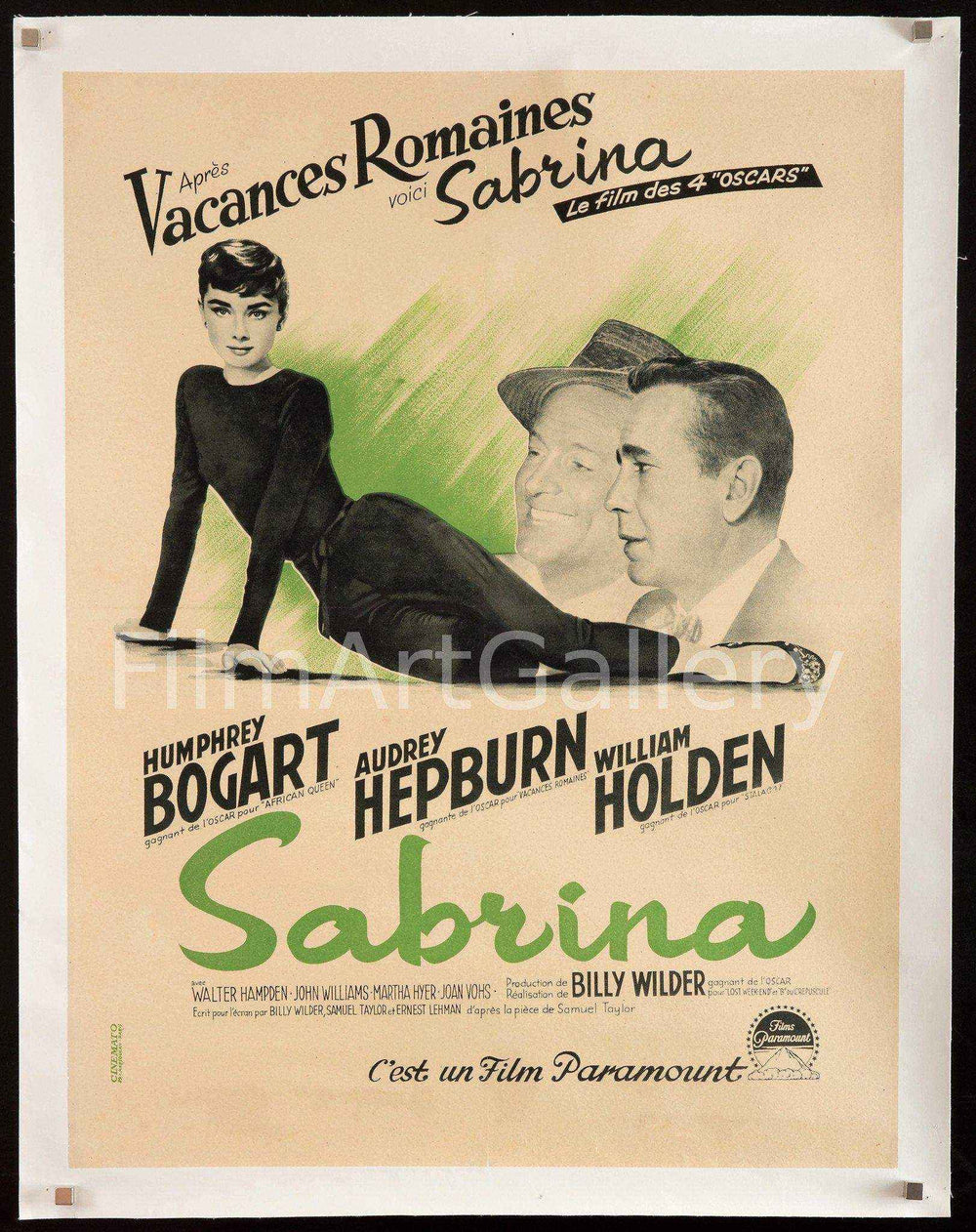 Sabrina Original Vintage Movie Poster