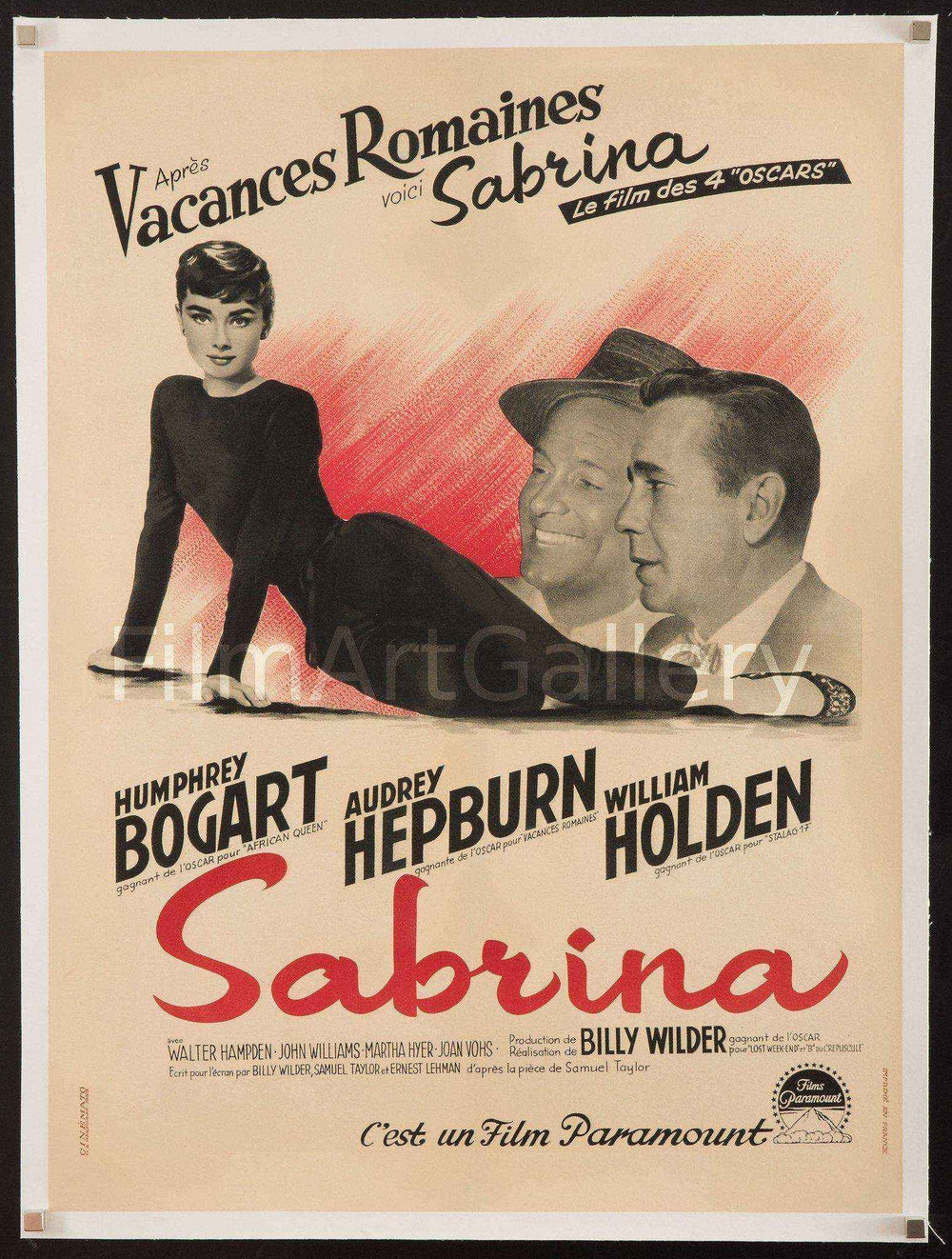 Sabrina Original Vintage Movie Poster