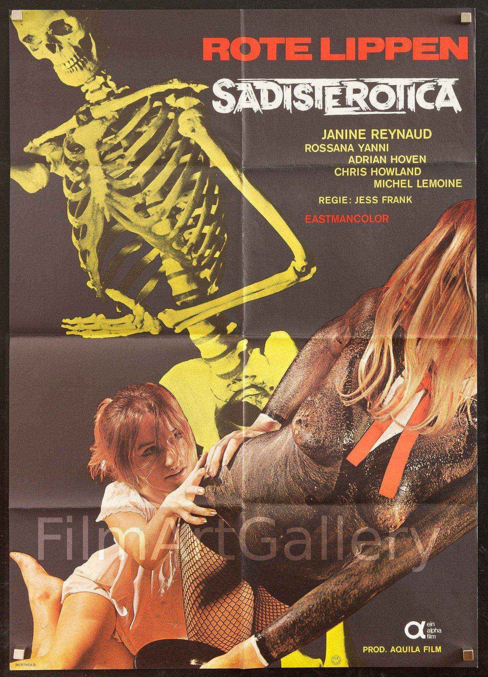 Sadist Erotica (Two Undercover Angels/Rote Lippen) Original Vintage Movie Poster