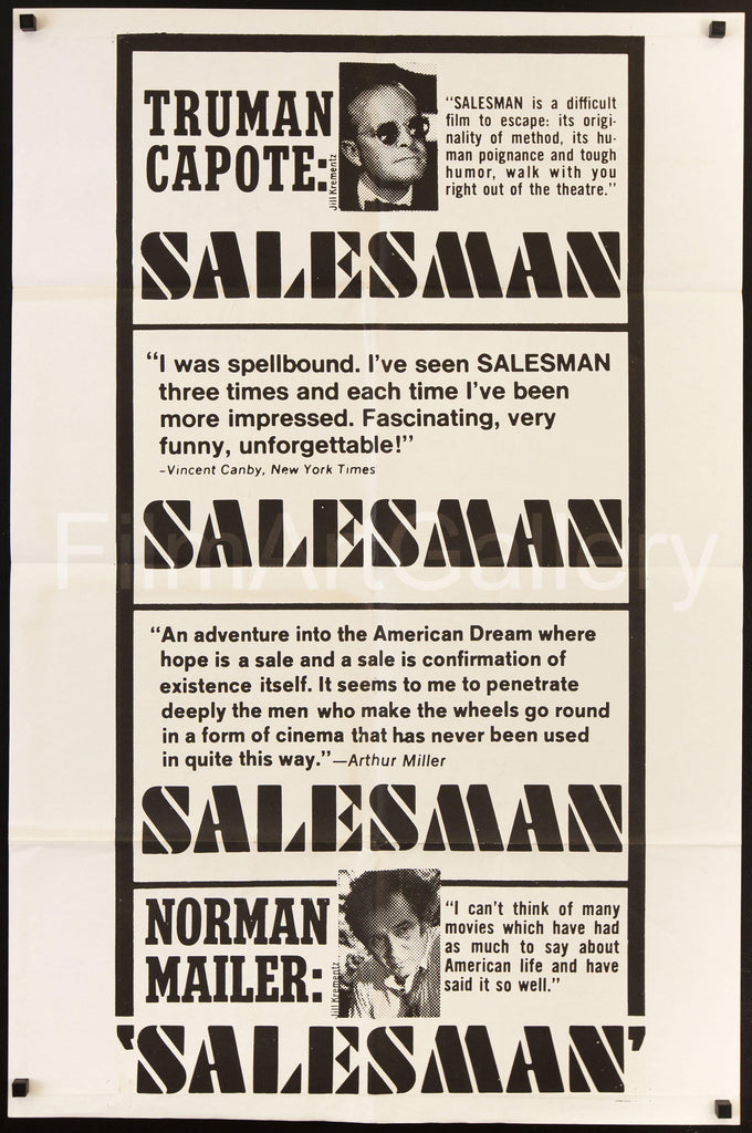 Salesman Original Vintage Movie Poster