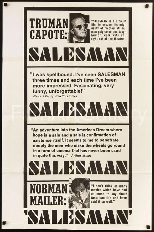 Salesman Original Vintage Movie Poster