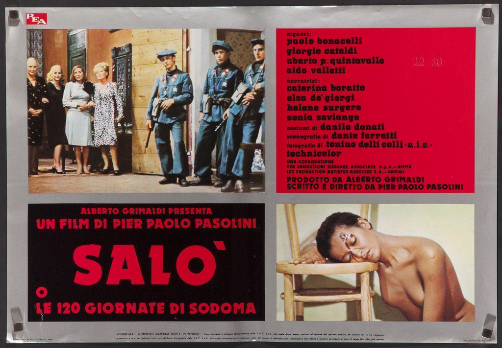 Salo Original Vintage Movie Poster