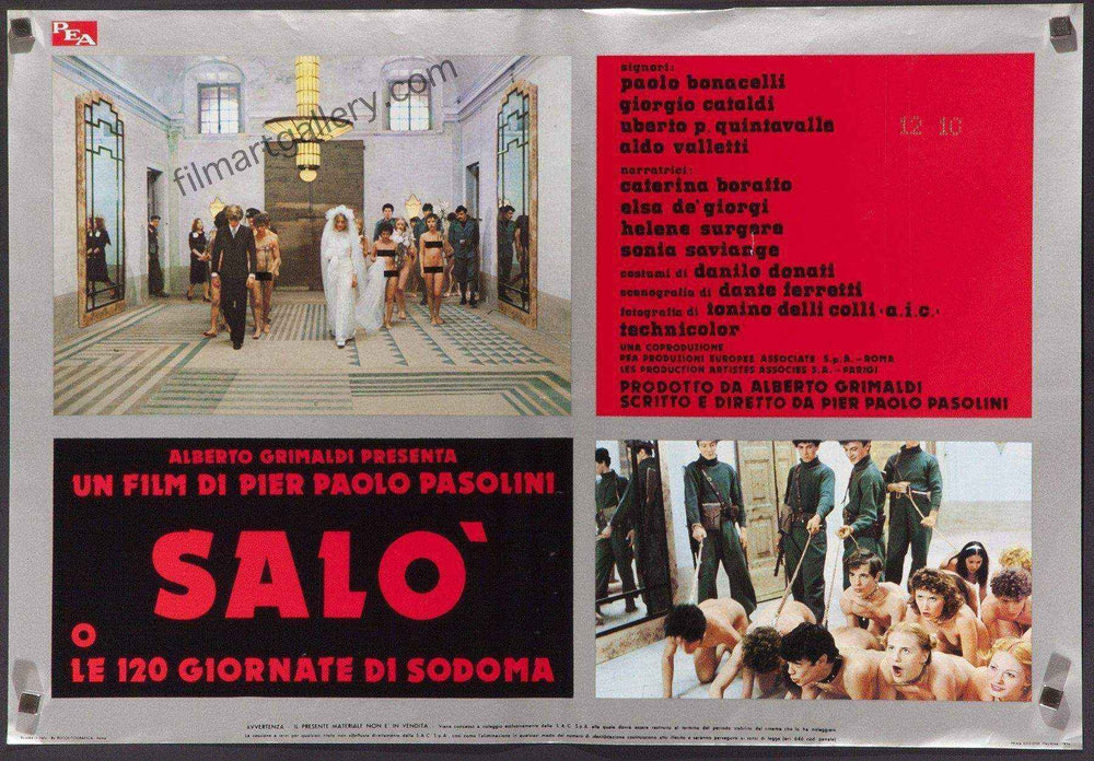 Salo Original Vintage Movie Poster