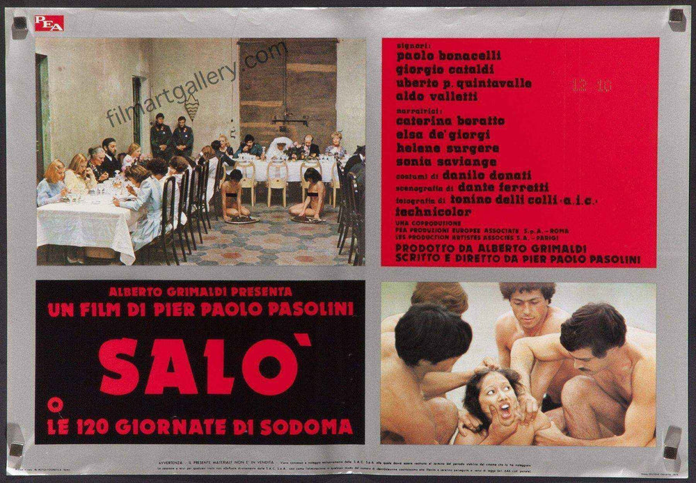 Salo Original Vintage Movie Poster