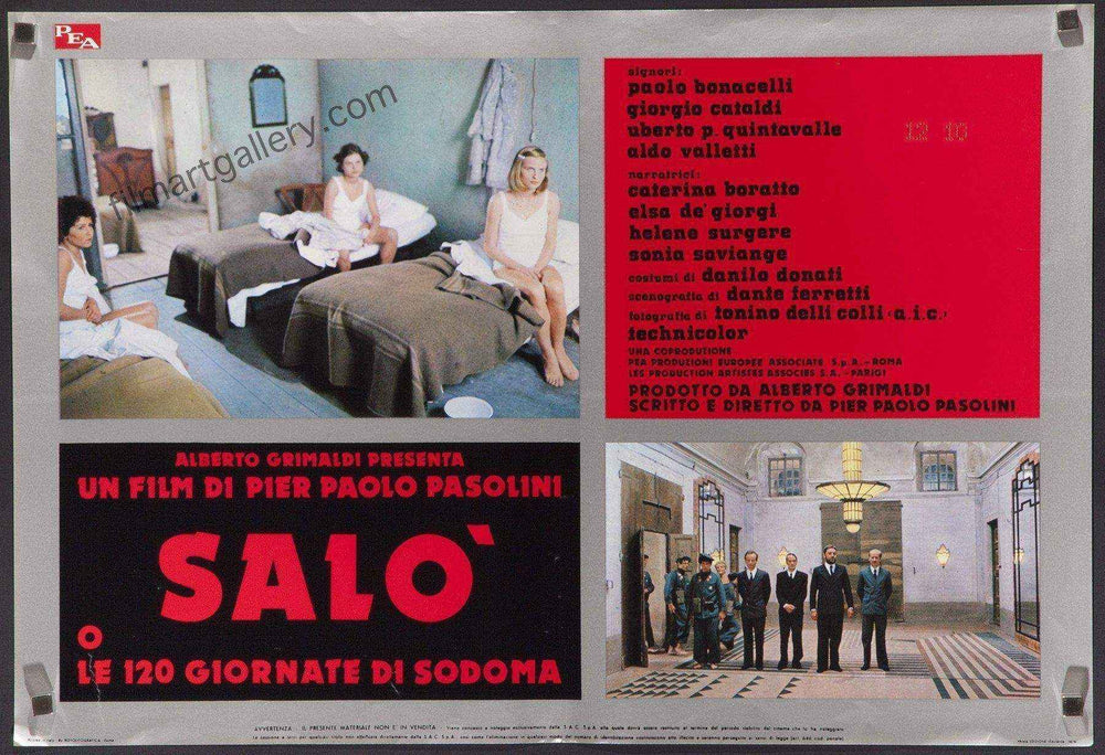 Salo Original Vintage Movie Poster