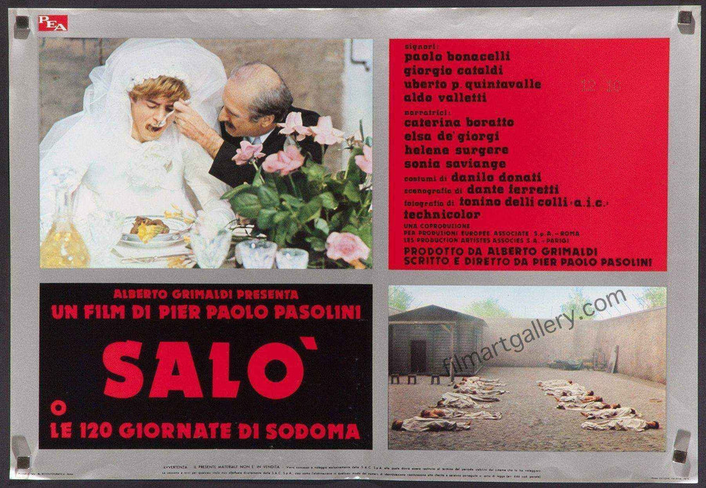 Salo Original Vintage Movie Poster