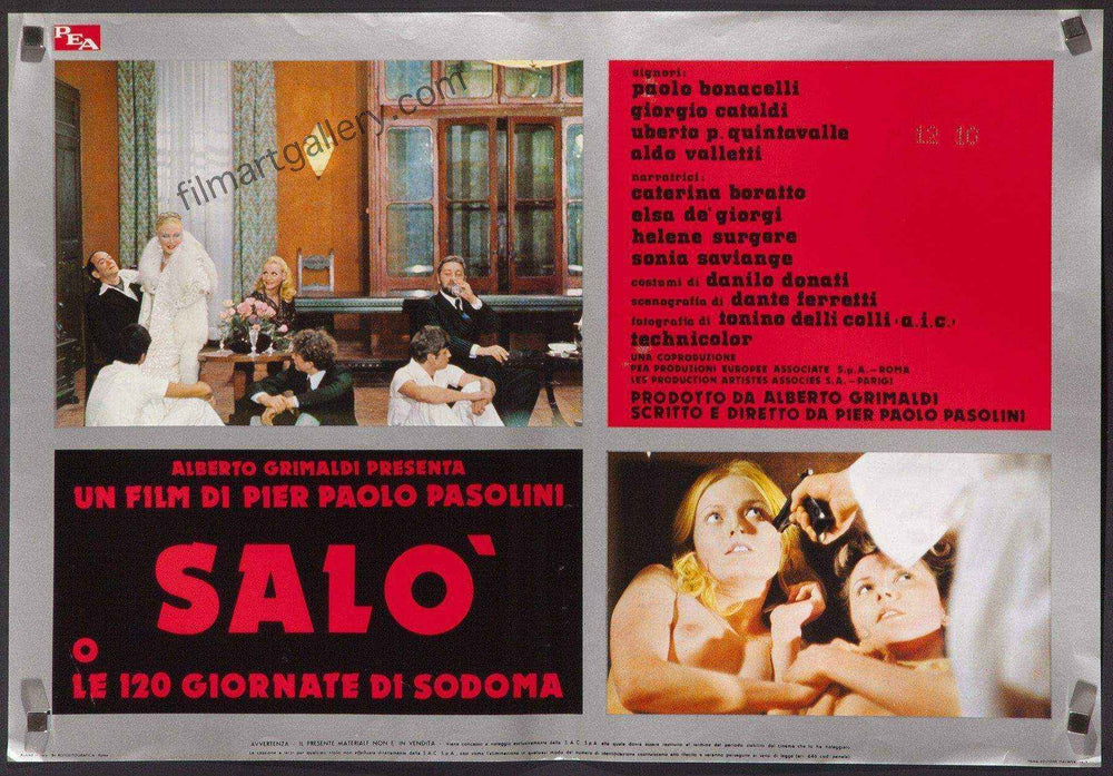 Salo Original Vintage Movie Poster