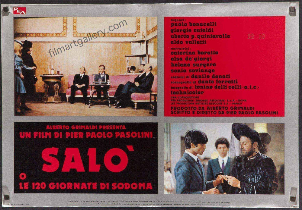 Salo Original Vintage Movie Poster