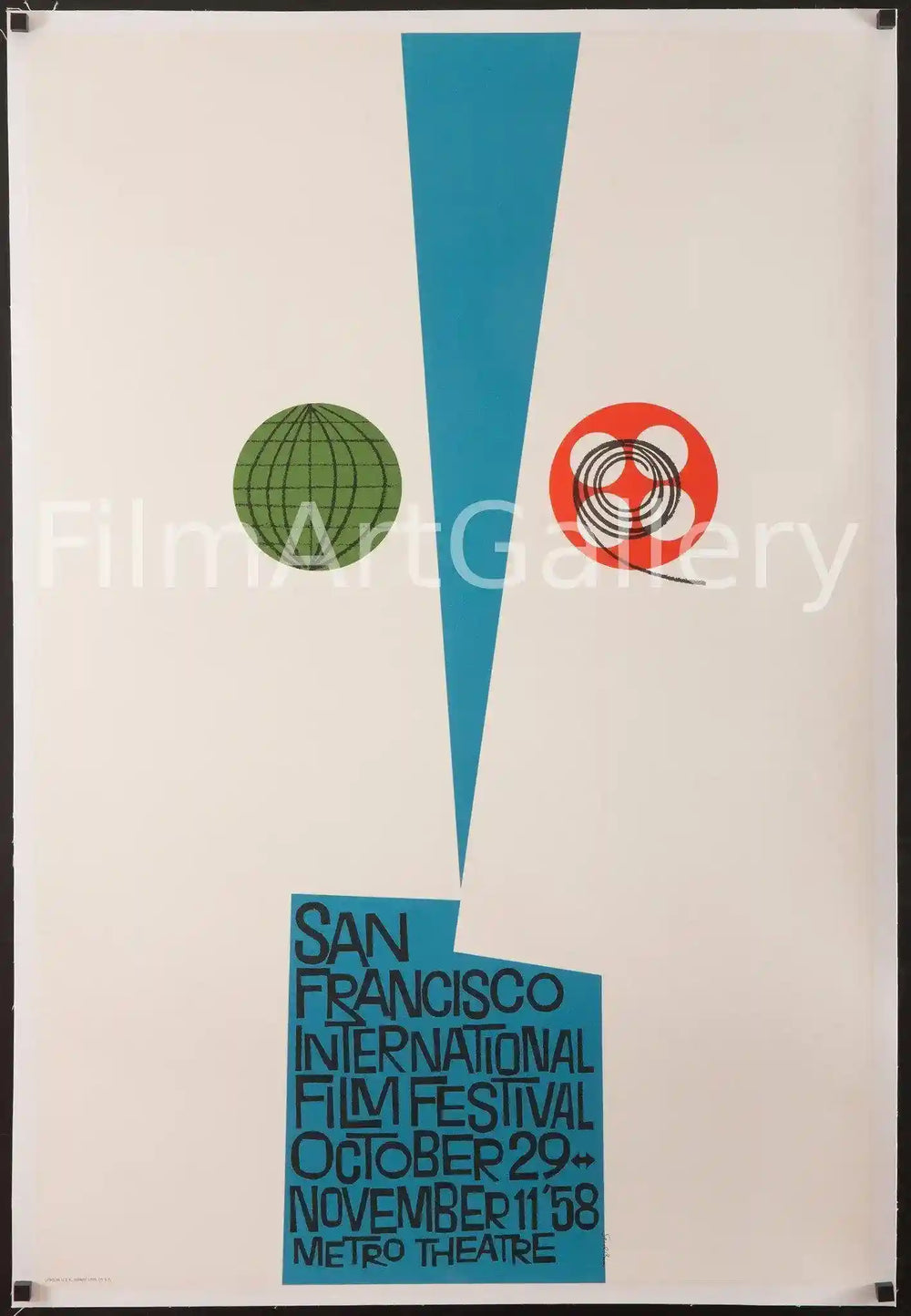 San Francisco Film Festival (Saul Bass) Original Vintage Movie Poster