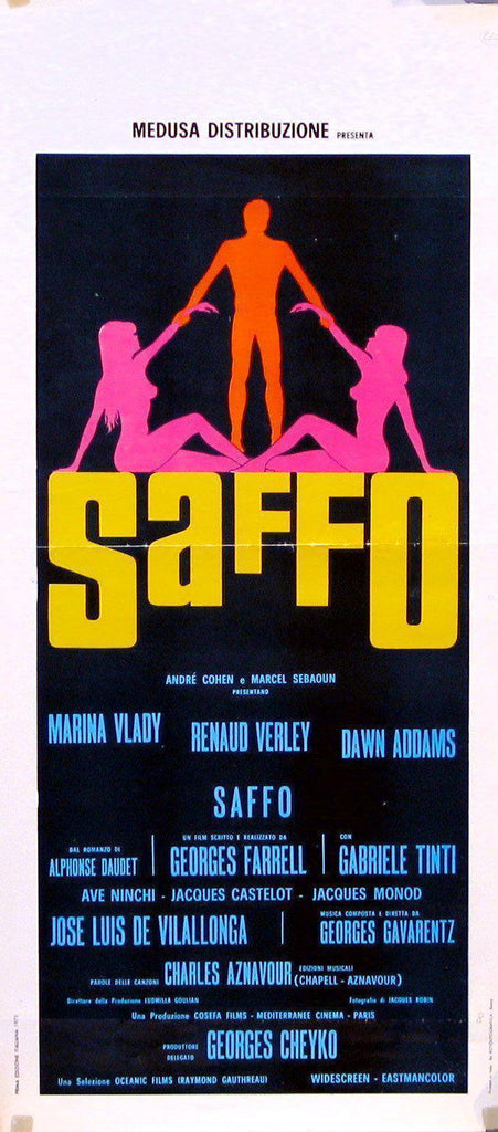 Sappho Italian Locandina (13x28) Original Vintage Movie Poster