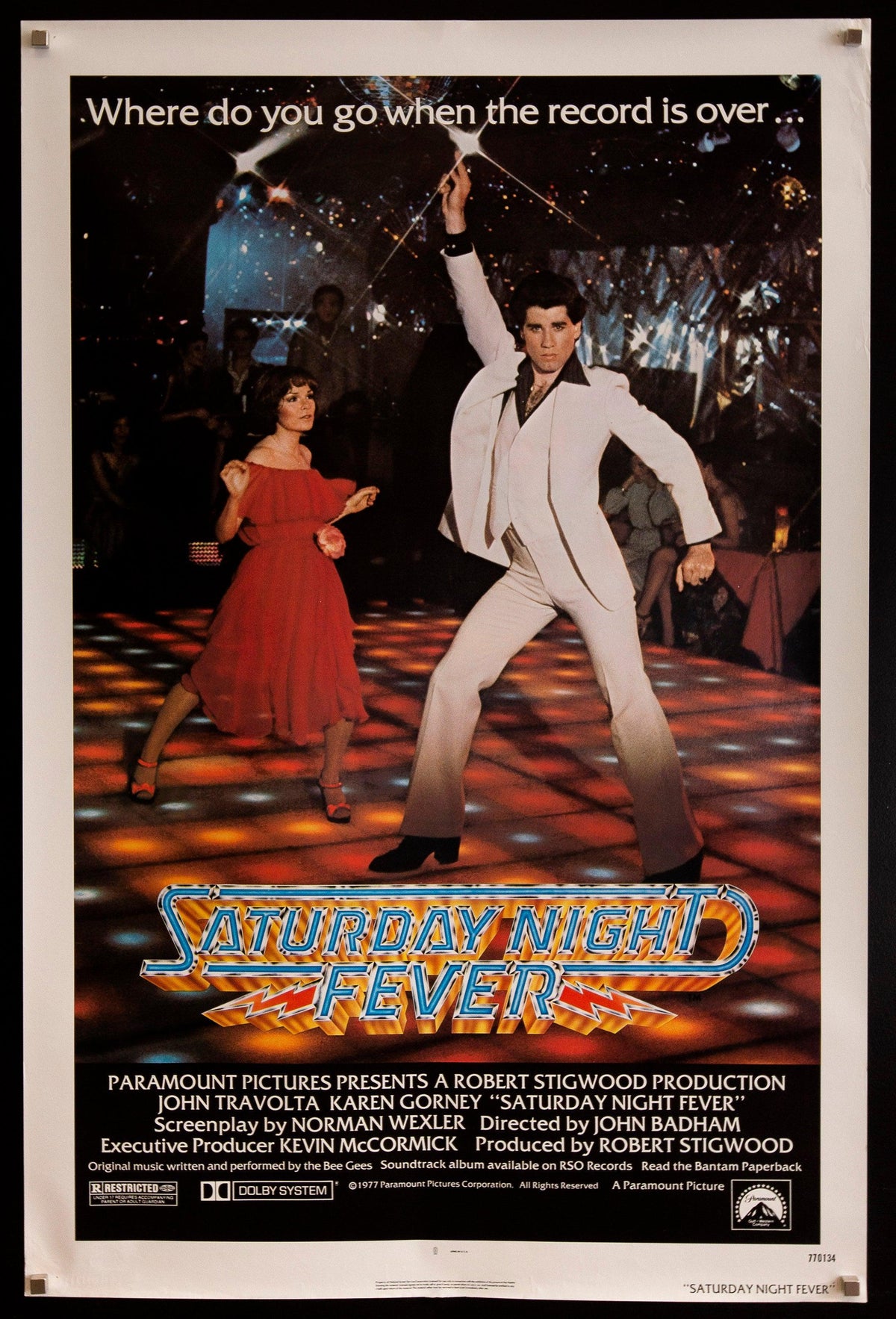 Saturday Night Fever Original Vintage Movie Poster