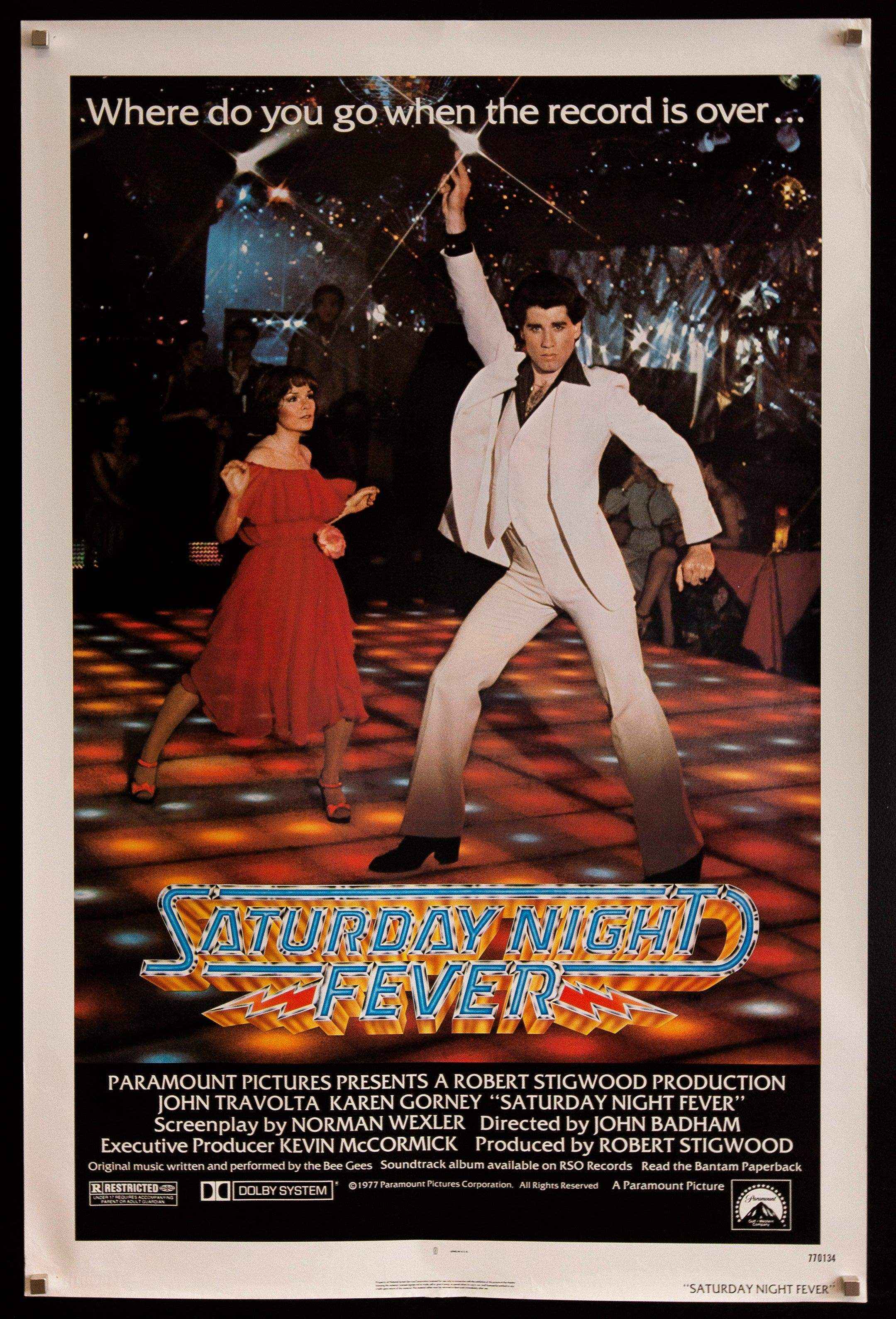 Saturday Night Fever Movie Poster 1977 1 Sheet (27x41) Saturday Night Fever Movie Poster 1977 1 Sheet (27x41)