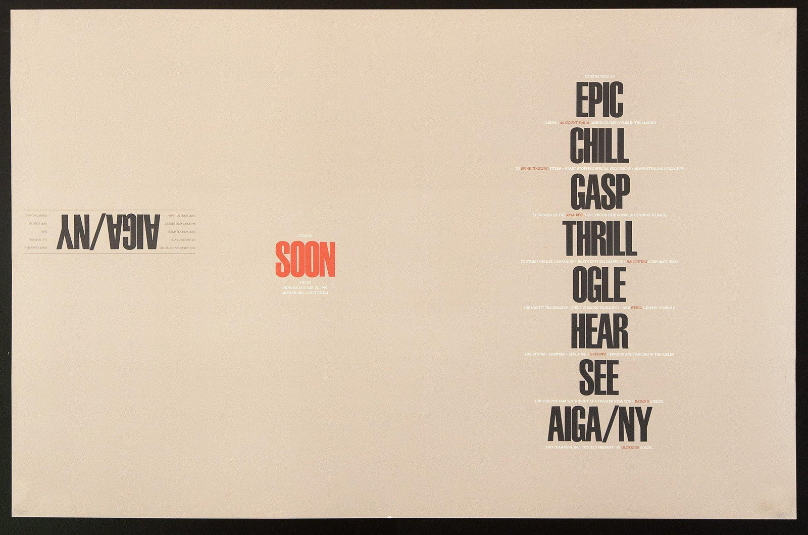 Saul Bass Live Original Vintage Movie Poster