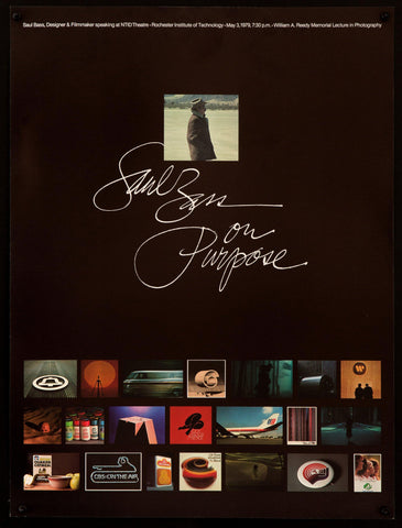 Saul Bass On Purpose 18x24 Original Vintage Movie Poster