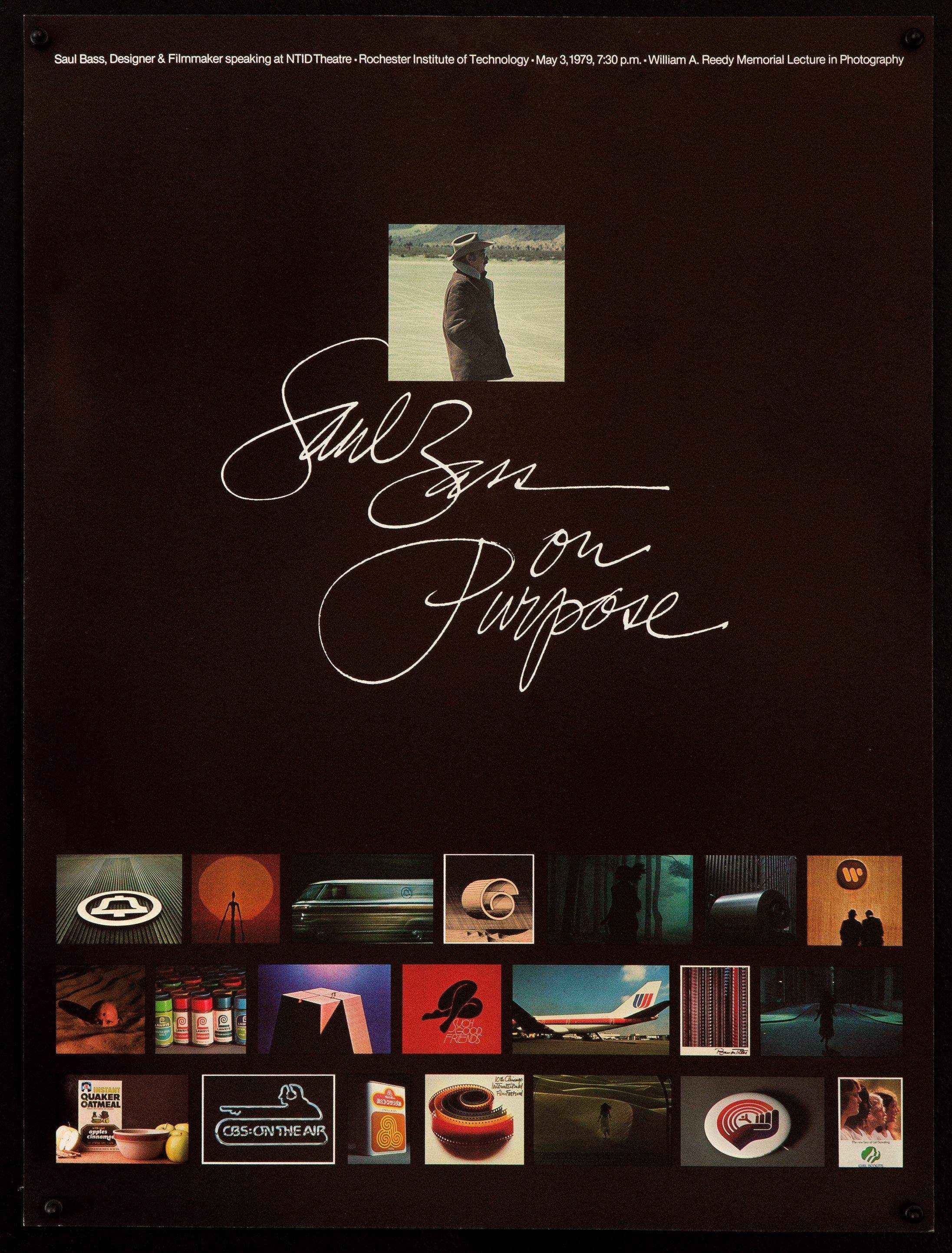 Saul Bass On Purpose Movie Poster 1979 18x24