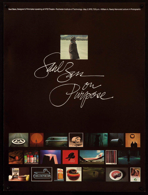 Saul Bass On Purpose Original Vintage Movie Poster
