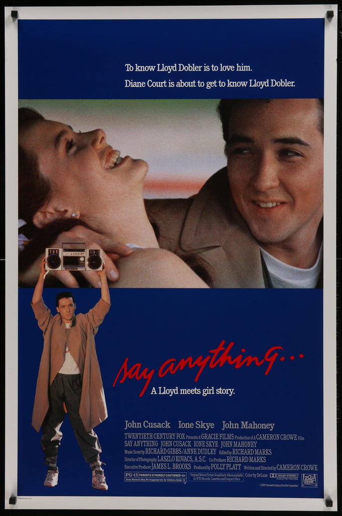 Say Anything Original Vintage Movie Poster