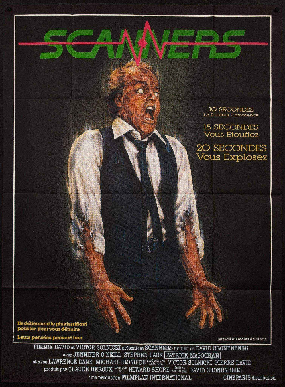 Scanners Original Vintage Movie Poster