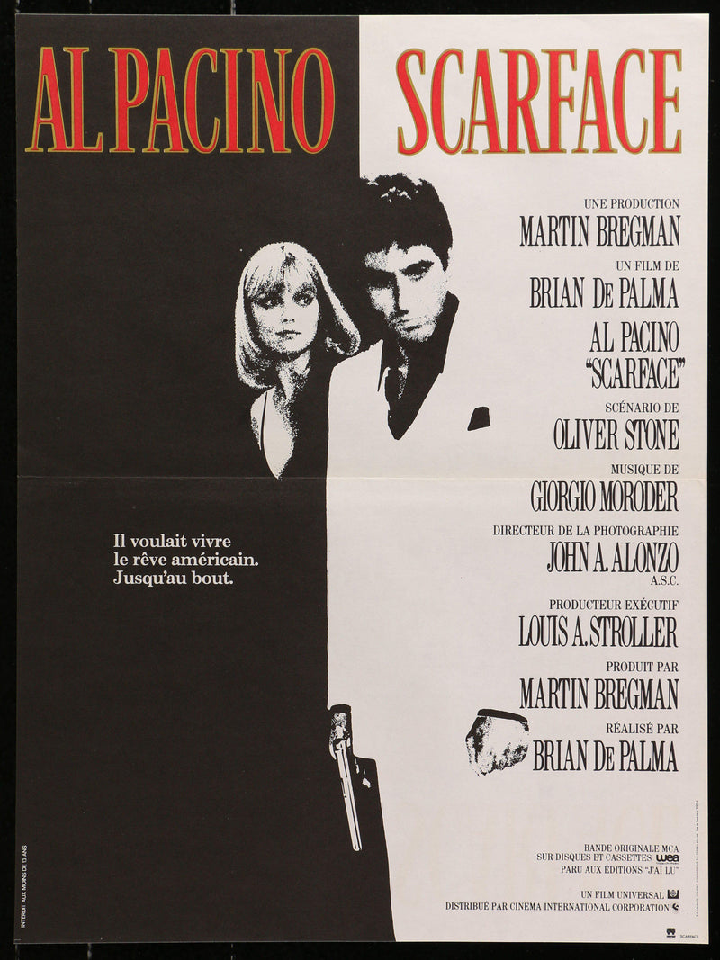Scarface French mini (16x23) Original Vintage Movie Poster