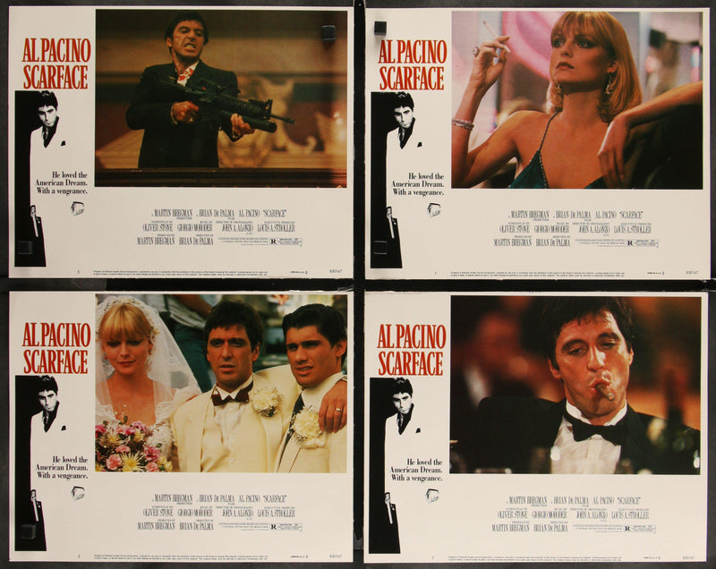 Scarface Lobby Card Set (8-11x14) Original Vintage Movie Poster