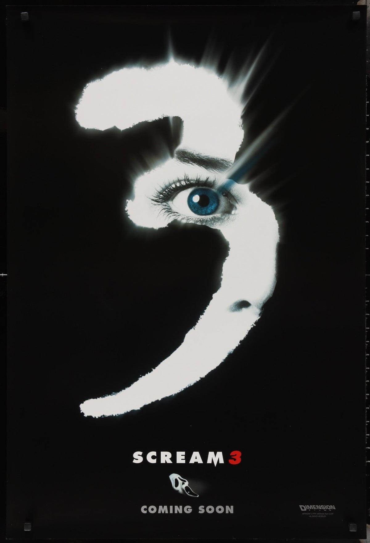 Scream 3 1 Sheet (27x41) Original Vintage Movie Poster