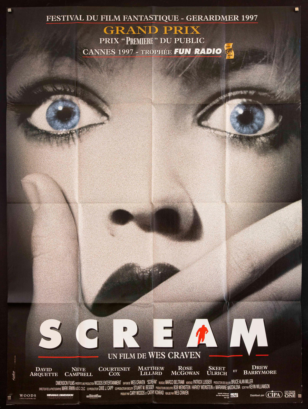 Scream French 1 Panel (47x63) Original Vintage Movie Poster