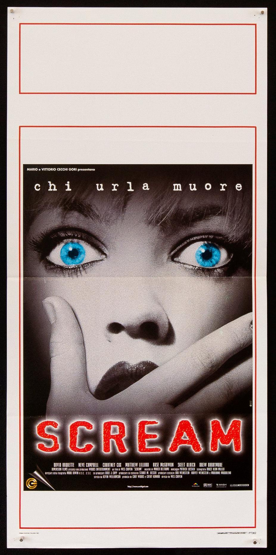 Scream Italian Locandina (13x28) Original Vintage Movie Poster