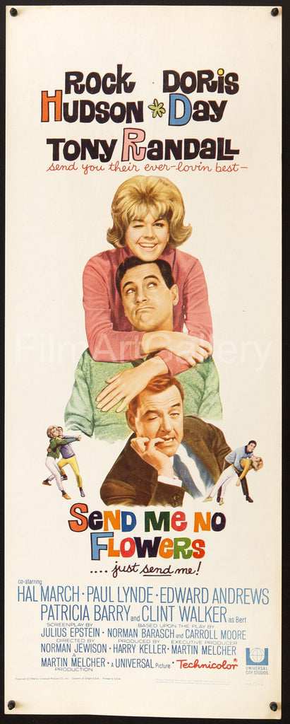 Send Me No Flowers Original Vintage Movie Poster