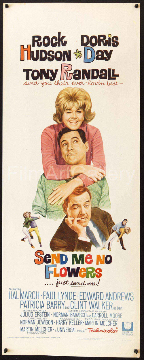 Send Me No Flowers Original Vintage Movie Poster