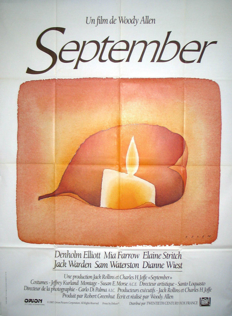 September Original Vintage Movie Poster