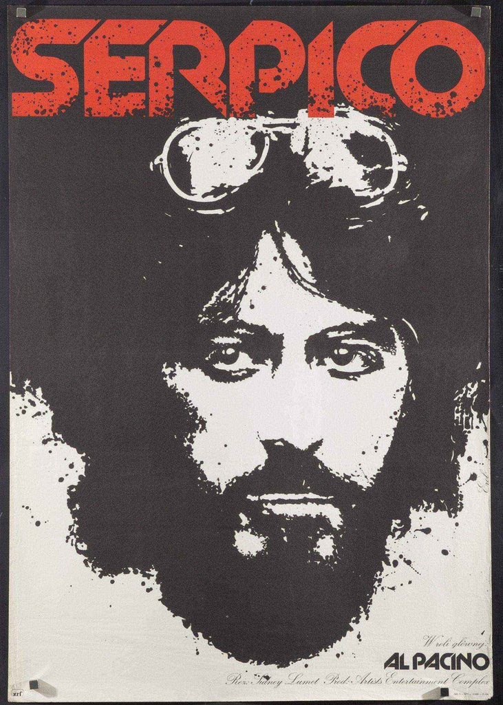 Serpico Movie Poster 1977 Polish B1 (26x38)
