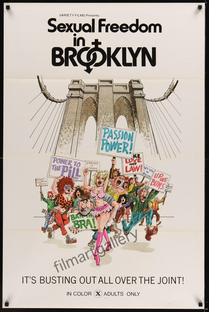 Sexual Freedom in Brooklyn Original Vintage Movie Poster