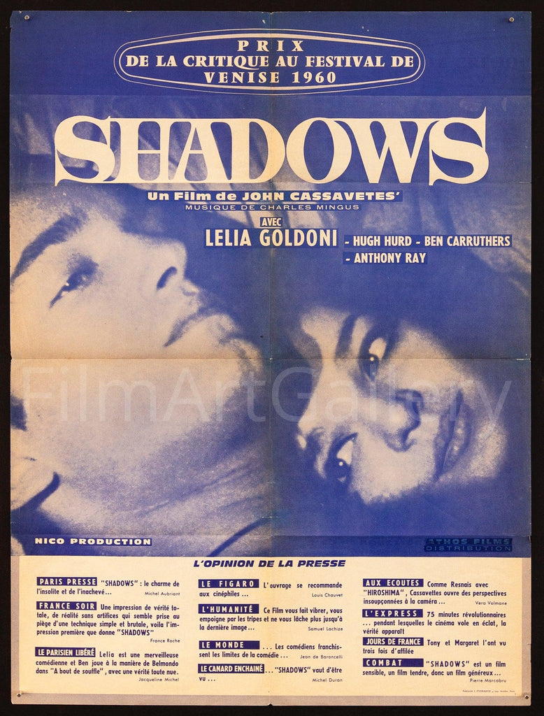 Shadows French small (23x32) Original Vintage Movie Poster